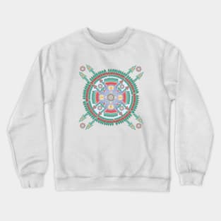 Tribal Motif Crewneck Sweatshirt